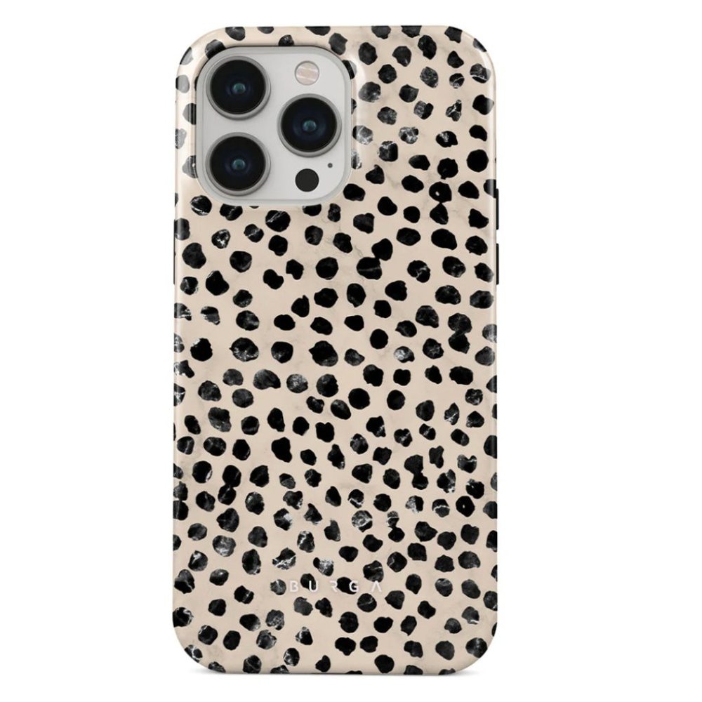 Burga iPhone 13 Pro Almond Latte Case | Dots